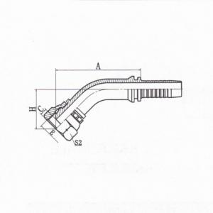 45°BSP Female Multiseal