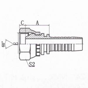 90°Metric Female 24°Multiseal H.T.